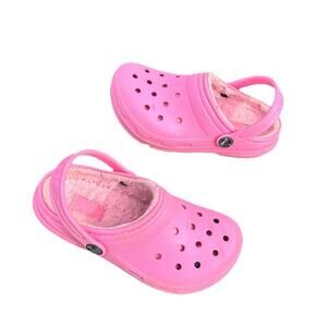 Crocs Kids Classic‎ Lined Clogs Size 12 Pink Sandals